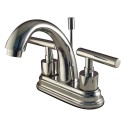 Kingston Brass KS8618CML Manhattan Two Handle 4" Centerset Lavatory Faucet w/ Brass Pop-up