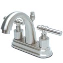 Kingston Brass KS861 Milano Two Handle 4" Centerset Lavatory Faucet w/ Brass Pop-up