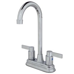 Kingston Brass KB849 NuvoFusion Two Handle 4-inch Centerset Bar Faucet