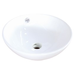 Kingston Brass EV4129 Perfection White China Vessel Bathroom Sink w/ Overflow Hole