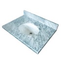 Kingston Brass KVPB3022M38 Fauceture Carrara Marble Vanity w/ Tops w/ 17"x 14" Undermount Sink