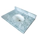 Kingston Brass KVPB3622M38 Fauceture Carrara Marble Vanity w/ Tops w/ 17"x14" Undermount Sink