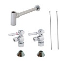 Kingston Brass CC53308DLLKB30 Trimscape Contemporary Plumbing Sink Trim Kit w/ P Trap for Lavatory & Kitchen