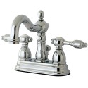 Kingston Brass KB1601TAL Tudor 4" Center Lavatory Faucet w/ Retail Pop-Up
