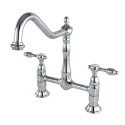 Kingston Brass KS1172TAL Tudor 8" Kitchen Faucet w/out Sprayer