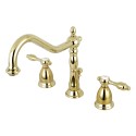 Kingston Brass KS199 Tudor Widespread Lavatory Faucet w/ Brass Pop-Up