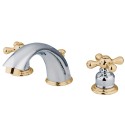 Kingston Brass KB975X Victorian Two Handle 8" to 16" Widespread Lavatory Faucet w/ Retail Pop-up & cross handles