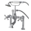 Kingston Brass CC110T1 Vintage Deck Mount Clawfoot Tub Filler w/ Hand & Shower