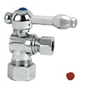Kingston Brass CC5330 Vintage Angle Stop w/ 5/8" OD Compression x 3/8" OD Compression w/ metal lever handle