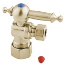 Kingston Brass CC5330 Vintage Angle Stop w/ 5/8" OD Compression x 3/8" OD Compression w/ décor turn valve