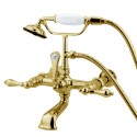 Kingston Brass CC541T Vintage Wall Mount Clawfoot Tub Filler w/ Hand & Shower w/ lever