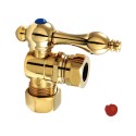 Kingston Brass CC5430 Vintage Classic Angle Stop w/ 5/8" OD Compression x 1/2" or 7/16" Slip Joint w/ metal lever