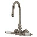 Kingston Brass CC7 Vintage Wall Mount Clawfoot Tub Filler w/ porcelain lever
