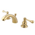 Kingston Brass KB394 Vintage Two Handle 4" to 8" Mini Widespread Lavatory Faucet w/ Retail Pop-up