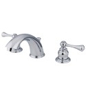 Kingston Brass KB397 Vintage Two Handle 8" to 16" Widespread Lavatory Faucet w/ Retail Pop-up
