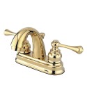 Kingston Brass KB561 Vintage Two Handle 4" Centerset Lavatory Faucet w/ Retail Pop-up w/ lever hanldes