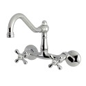 Kingston Brass KS322 Vintage Double Handle Wall Mount Kitchen Faucet