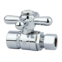 Kingston Brass CC4325 Vintage Straight Stop w/ 1/2" Sweat x 3/8" OD Compression w/ cross handles
