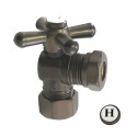 Kingston Brass CC5430 Vintage Classic Angle Stop w/ 5/8" OD Compression x 1/2" or 7/16" Slip Joint w/ cross handles