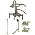 Kingston Brass CCK13T Vintage Deck Mount Clawfoot Tub Faucet Package