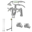 Kingston Brass CCK268 Vintage Deck Mount Clawfoot Tub Faucet Package