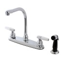 Kingston Brass FB751 8-inch Centerset Kitchen Faucet, Polished Chrome