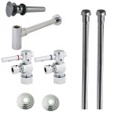Kingston Brass CC53308DLTRMK2 Trimscape Vessel Sink Plumbing Supply Kits Combo, 5/8" Comp Outlet, 3/8" Comp Inlet