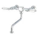 Kingston Brass KS1215WLL Wall Mount 8" Center Vessel Sink Faucet w/ crystal lever handles