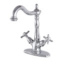 Kingston Brass KS149 VESSEL Sink Faucet with Deck Plate & cross handles