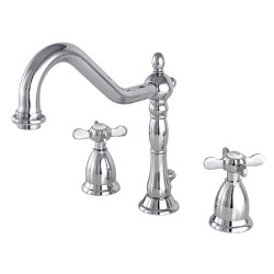 Kingston Brass KS199 Widespread Lavatory Faucet with Brass Pop-Up & cross handles