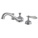 Kingston Brass KS333 Roman Tub Filler with crystal lever handles