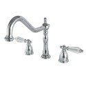 Kingston Brass KB179WLLLS 8" to 16" Widespread Kitchen Faucet Less Sprayer