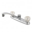 Kingston Brass GKB11 Water Saving Americana Centerset Kitchen Faucet w/ Acrylic Handles