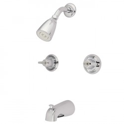 Kingston Brass GKB140 Water Saving Americana Tub & Shower Faucet w/ 1.5GPM Shower Head & Canopy Handle, Chrome