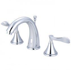 Kingston Brass KS297 Century Two Handle 8" to 16" Widespread Lavatory Faucet w/ Brass Pop-up