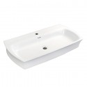 Kingston Brass EV3518 Fauceture Elongated 35" x 18" Rectangular White Vessel Sink