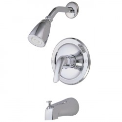 Kingston Brass GKB531L Water Saving Chatham Single Lever Tub & Shower Faucet w/ Water Savings Showerhead, Chrome