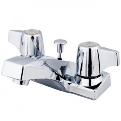 Kingston Brass KB100 Columbia Two Handle 4" Centerset Lavatory Faucet w/ Retail Pop-up