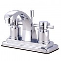 Kingston Brass KS464 Concord Two Handle 4" Centerset Lavatory Faucet w/ cross handles