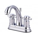 Kingston Brass KS861 Concord Two Handle 4" Centerset Lavatory Faucet w/ Brass Pop-up & cross handles