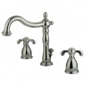 Kingston Brass KB197 Two Handle 8" to 16" Widespread Lavatory Faucet w/ Retail Pop-up