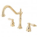 Kingston Brass KB179 Heritage 8" Center Kitchen Faucet w/ lever handles