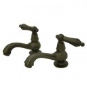 Kingston Brass KS110 Heritage Twin Handle Basin Faucet Set w/ AL lever handles