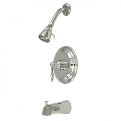 Kingston Brass GKB263 Water Saving Knight Tub & Shower Faucet w/ Lever Handles