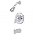 Kingston Brass GKB163 Water Saving Magellan Single Handle Tub & Shower Faucet w/ 1.5GPM Showerhead