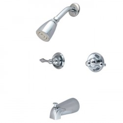 Kingston Brass KB24 Magellan Two Handle Tub & Shower Faucet w/ AL lever handles