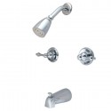 Kingston Brass KB248AL Magellan Two Handle Tub & Shower Faucet w/ AL lever handles