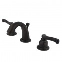 Kingston Brass KB915FL Magellan Two Handle 4" to 8" Mini Widespread Lavatory Faucet w/ Retail Pop-up