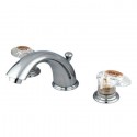 Kingston Brass KB965ALL Magellan Two Handle 4" to 8" Mini Widespread Lavatory Faucet w/ Retail Pop-up & ALL lever handles