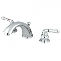 Kingston Brass KB96 Magellan Two Handle 4" to 8" Mini Widespread Lavatory Faucet w/ Retail Pop-up